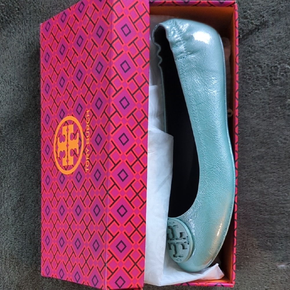 Tory Burch Women's Blue Ballet Flats